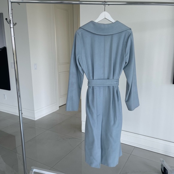 MaxMara Manuela Icon Blue Belted Coat - Picture 5 of 13